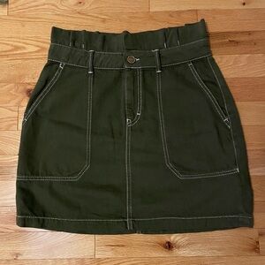 Free People Army Green Skirt